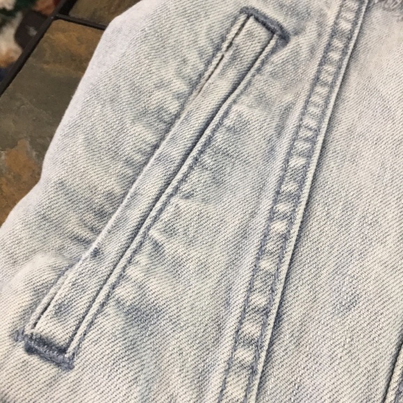 PacSun Faded Blue Distressed Denim Jacket - Picture 5 of 12